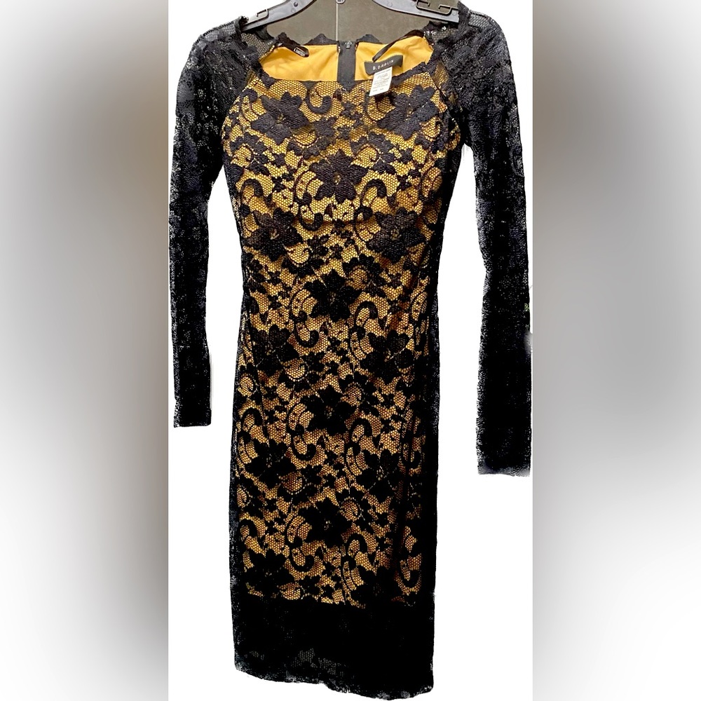 NWT B. Darlin Sexy Black Lacy dress Size: 3/4